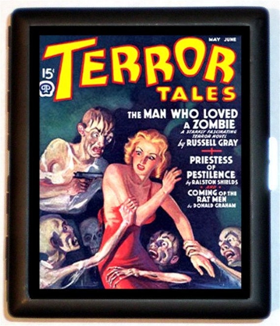 Terror Tales 1939 Pulp Magazine Zombies Cigarette Case