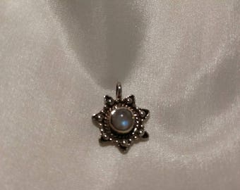 Moonstone pendant sterling silver