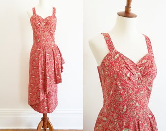 1950s Vintage Sarong Dress
