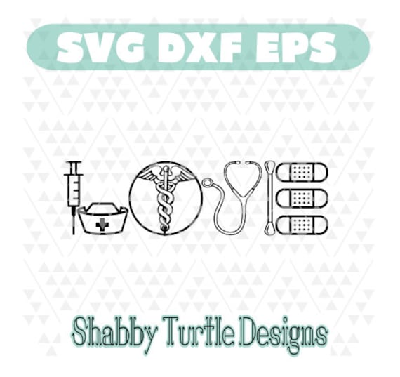 Download Nurse Love SVG DXF EPS Cutting File Cricut Cut File