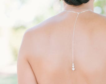 Back made of crystals and silver jewel