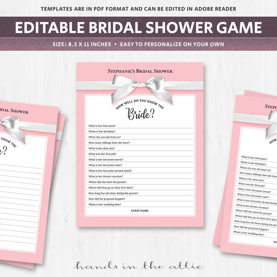 wedding trivia cards