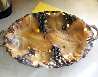 Vintage Molded Relief Serving/Display Platter, French
