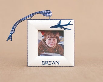 airplane ornament with name