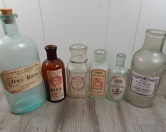 Vintage Bottles Collection of 6