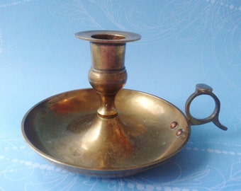 Brass candlestick, sleep light, Blaker