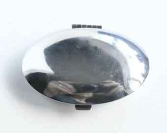 Handbag Mirror - Pocket Mirror - Vintage Compact Mirror - Oval