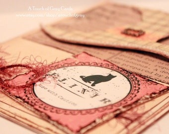 Halloween Card - I Put a Spell on You - Handmade Witch Hat Halloween Greeting Card