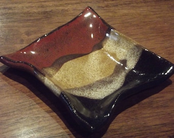 Handmade Pottery Spoon Rest, Teaspoon Rest, Teabag Holder, Coffee Spoon Rest, Pill Dish, Jewelry Holder, Wedding Favor