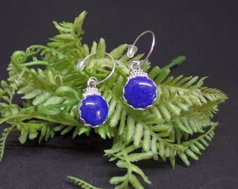 Lapis Lazuli Earrings, Blue Lapis Earrings, Sterling Lapis Earrings, 925, Under 75, Lapis Earrings, Lapis Lazuli Jewelry, Ladies Lapis, 1406