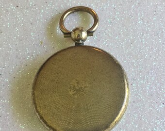 Georgian Locket Gold Gilt with Hair
