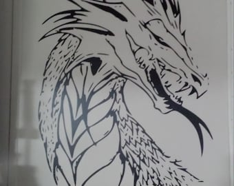 Dragon Head Vinyl Decal