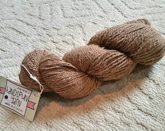 Light Fawn 100% Huacaya Alpaca Yarn - approx 130 yds