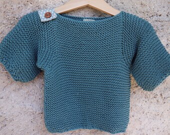 Pullover short sleeve cotton