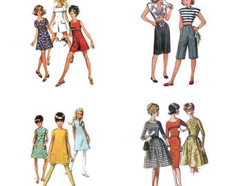 Pick Any 4 Patterns - Vintage Pattern Lot - U Pick