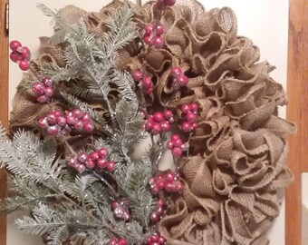 Winter berry wreath 15''