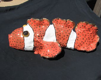 Colorful Ceramic hand built fish.