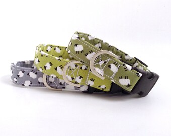 Sheep Dog Collar | Dog Collar | Green Dog Collar | Puppy Collar | Boy Dog Collar | Farm Dog Collar | Male Dog Collar | Girl Dog Collar