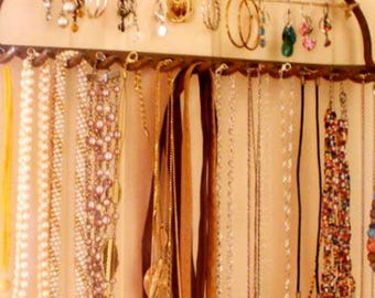 Repurposed Vintage Garden Rake Jewelry Holder
