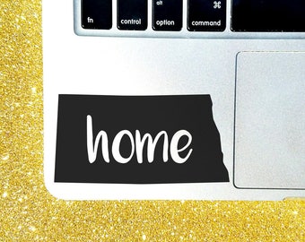 North Dakota Home State Decal - Custom Decal - Laptop Sticker - Macbook Sticker - North Dakota Decal - Car Decal - Car Sticker - Home State