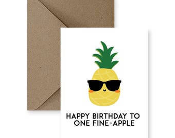 Pineapple card | Etsy