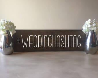 Wedding Hashtag Sign, Wood Wedding Hashtag Sign, wood hashtag sign, wooden hashtag sign, rustic hashtag sign, hashtag sign, wedding Sign,