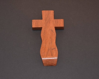 Unique Wood Cross; Christian; Cross Wall Decor; Wall Cross; Mesquite; Wedding Gift; Sympathy Gift; Free Ground Shipping USA; cc15-3062017