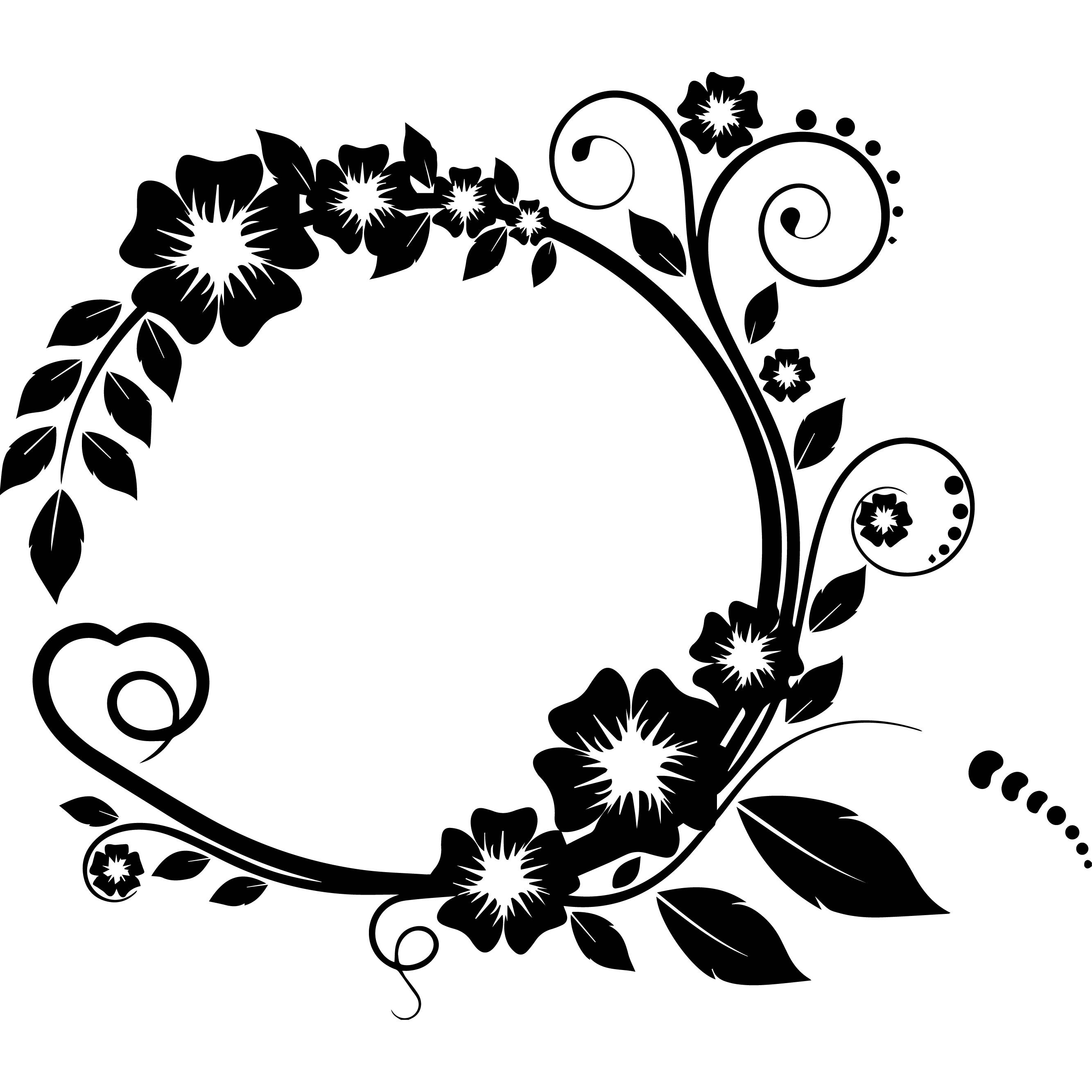 Download Design Circle Ribbon Decoration Logo Flowers Roses Design