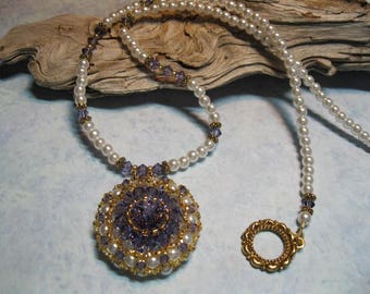 Crystal Dahlia Necklace Beading Kit