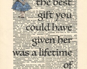alice in wonderland vintage print wall art