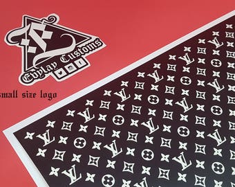 LV Logo Pattern Stencil
