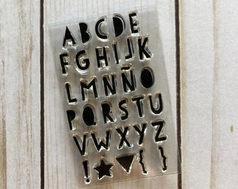 Mini Adorable Letters alphabet Stamp Set!