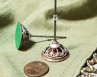 Experimental - Hammered Base & German Silver Bead Stand Set