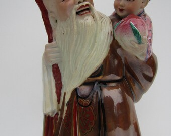 Xing Shou Lao/God of longevity/family Rose