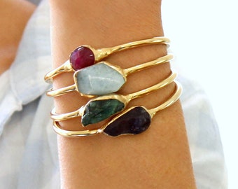 Gemstone Bracelet, Turquoise Cuff Bracelet, turquoise, Raw Turquoise, Turquoise Bracelet,Gold Cuff Bracelet, Turquoise Jewelry,Gemstone Cuff