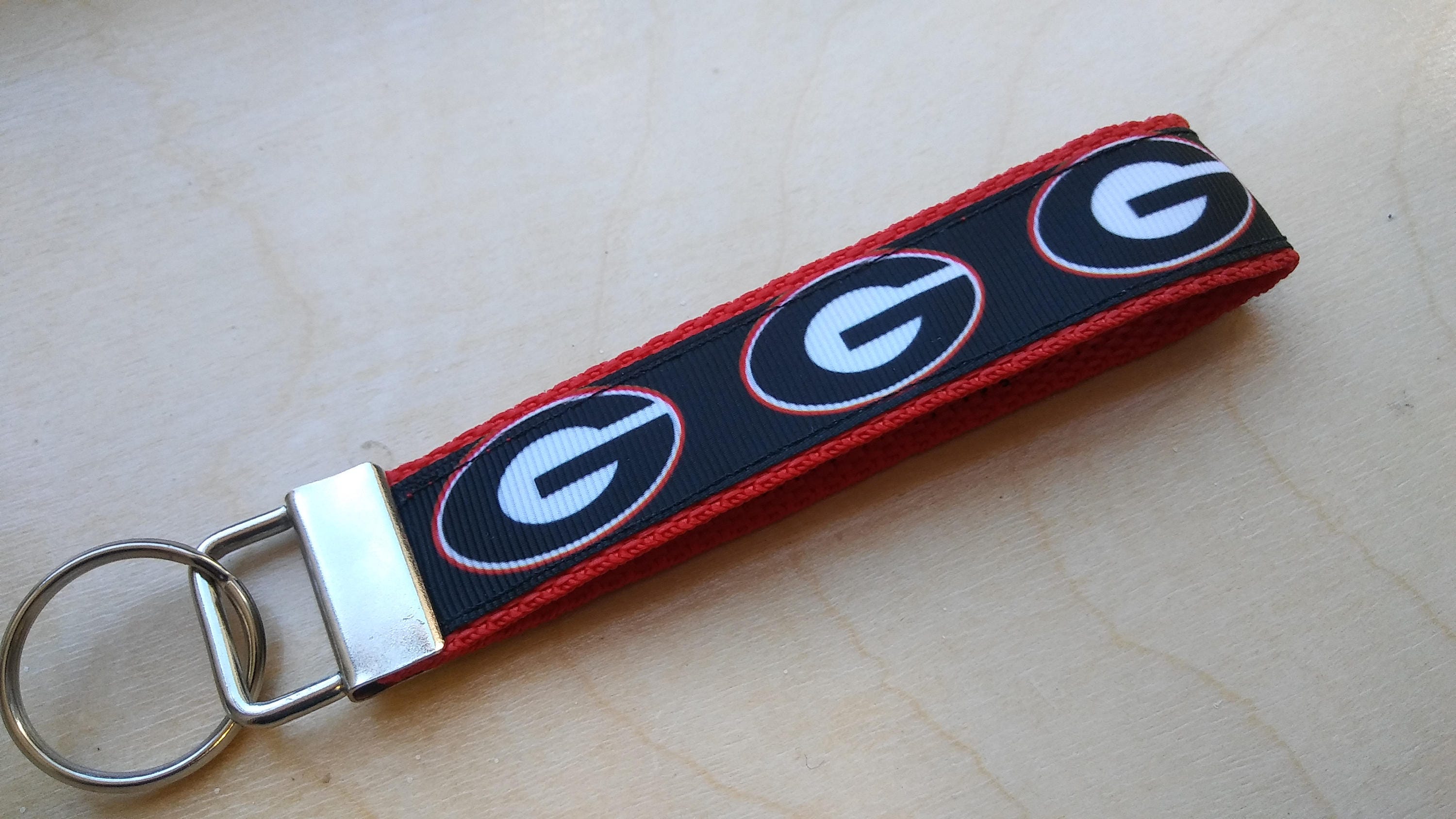 Georgia Bulldogs Key fob Bulldogs keychain Georgia Bulldogs