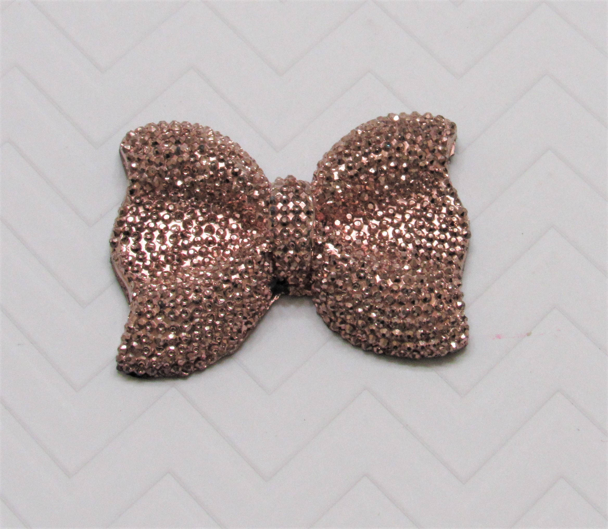 Large Rhinestone Bow Bead, 54mm Bow Beads, Sparkling Rhinestone Chunky ...