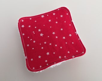 Washable cotton and Terry cloth.