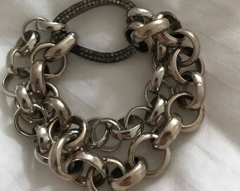 10mm or 8mm silver rolo chain, 2 feet included, silver rolo link chain, for medium to large pendants, not too shiny! Silver link chain