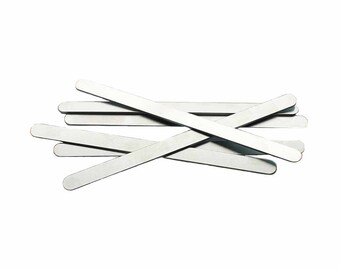 10 Cuff Bracelet Blanks - ImpressArt - Make Your Own Cuff Bracelets- Perfect for Hand Stamping - Aluminum 3/8" x 6" - AA081