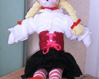 Bonnie the Buccaneer Pirate doll. Girl Pirate doll. Girl Captain Pirate doll. Alan Dart