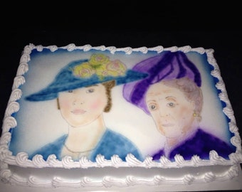 Sugarpaste Downton Abby Cake Topper