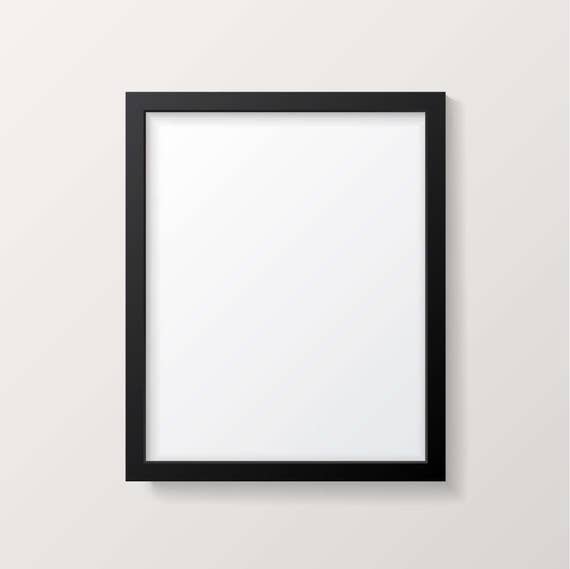 Frame Mockup Black Picture Frame Poster Mock up Vertical