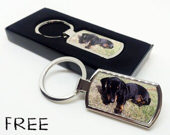 Premium Personalised Photo Keyring + FREE Gift Box