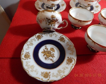 TG original kobalt Made in Germany Teacups and saucers