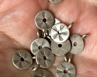 Hill Tribe Silver Charms, Jewelry Supplies, Destash, Etsy Studio, Jewelry Making Beading, Destash Silver Charms, jewelry findings