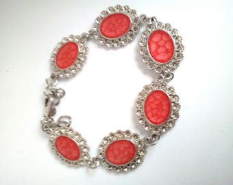 Bracelet six links paint and resin