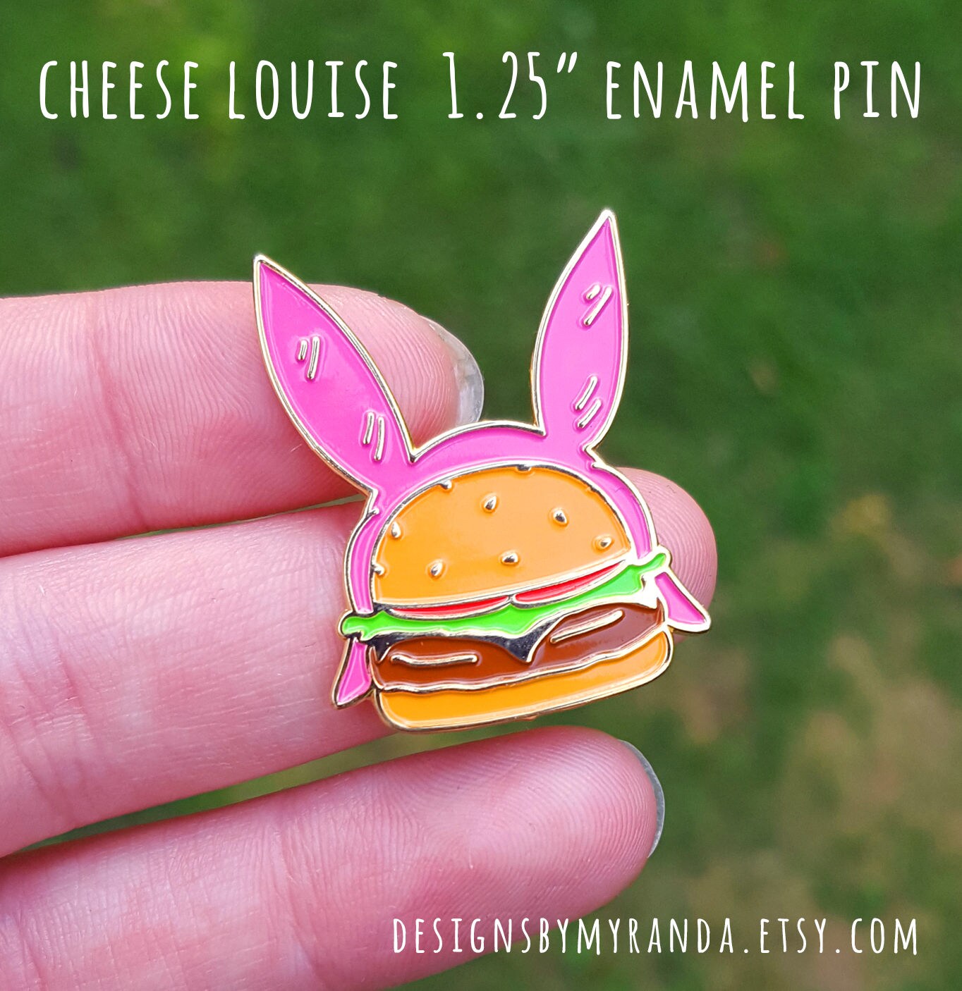 Cheese Louise Enamel Pin