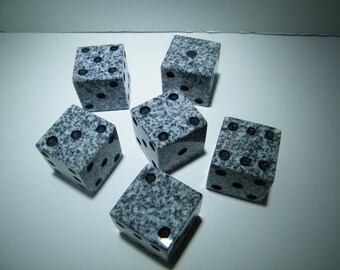 Dice, Stone Dice Table Decoration