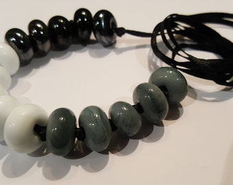 Monochrome Long Trio Necklace